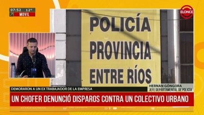 Investigan una denuncia por presuntos disparos a un colectivo urbano de Paran&aacute;